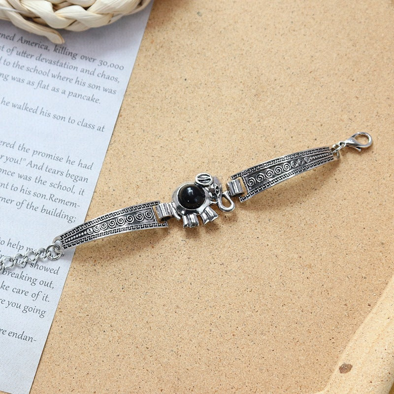 Wholesale Colored Stone All-match Simple Bracelet