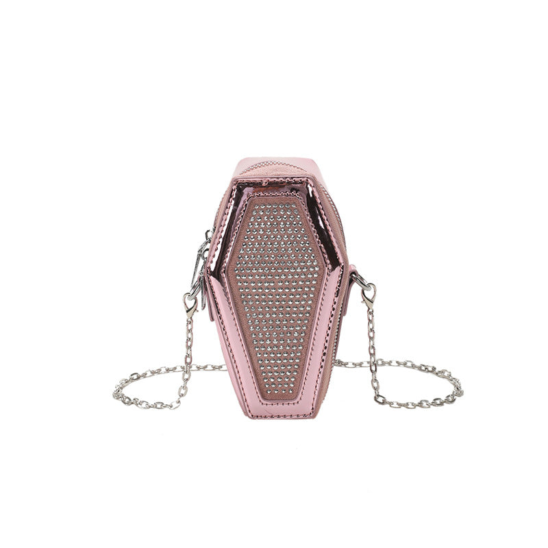 Bolso de hombro brillante de cuero de patente de PU