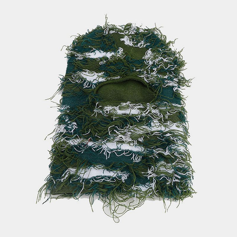 Wholesale Cotton Single Hole Knitted Face Masks for Outdoor Warmth Protection and Face Caps