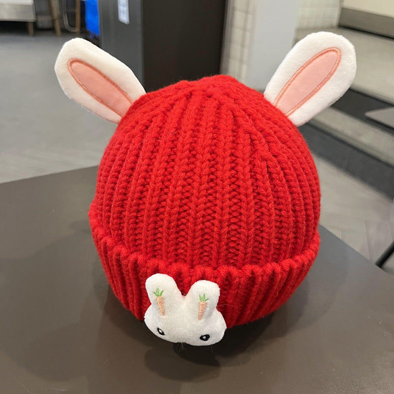 Wholesale Baby Hat Autumn and Winter Baby Warm Pullover Wool Hat