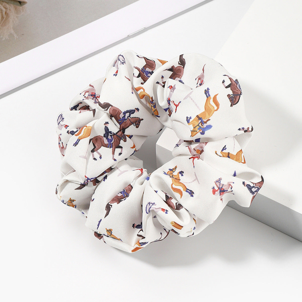 Wholesale Fabric Kentucky Derby Scrunchie Floral Scrunchie