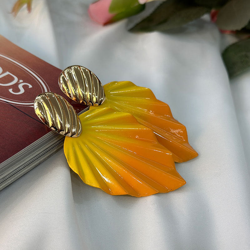 Pendientes de follaje de gradiente al por mayor