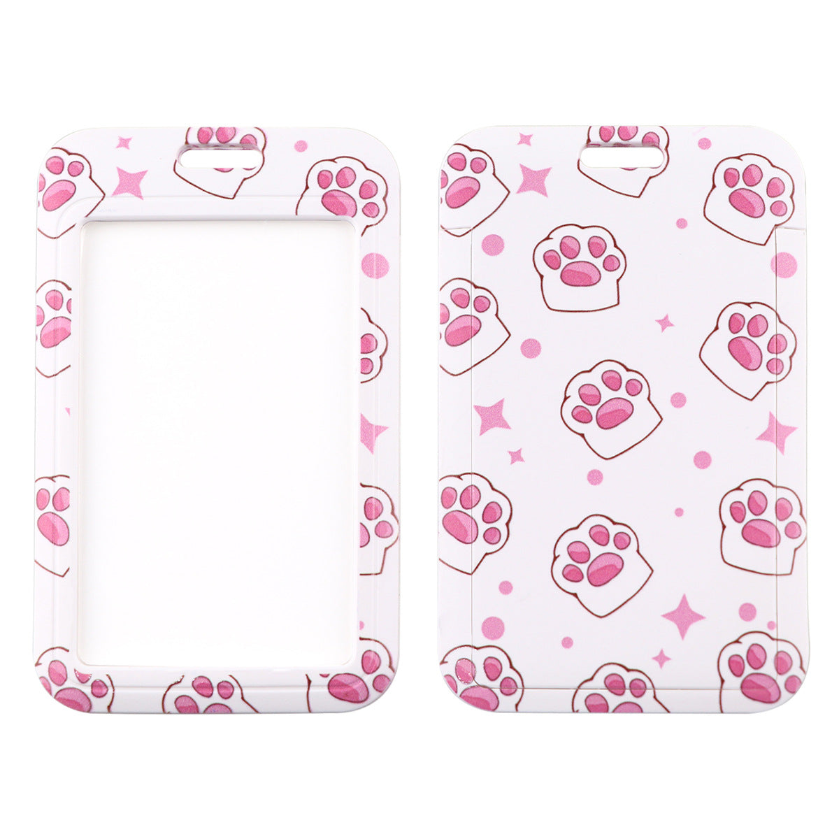 Wholesale Cat Paw Card Holder Ribbon Polyester Phone Lanyard Keychain