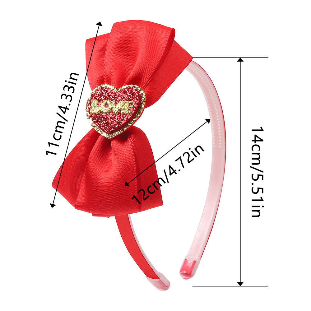 Wholesale Valentine's Day bow party headband hair accessories headdress