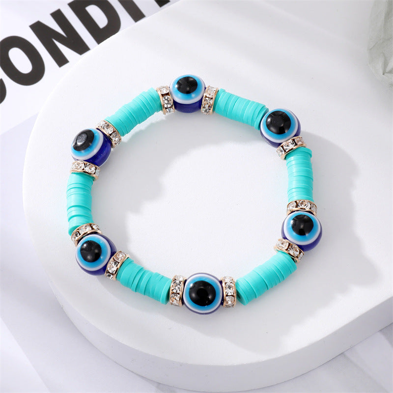 Wholesale Devil's Eye Resin Bracelet