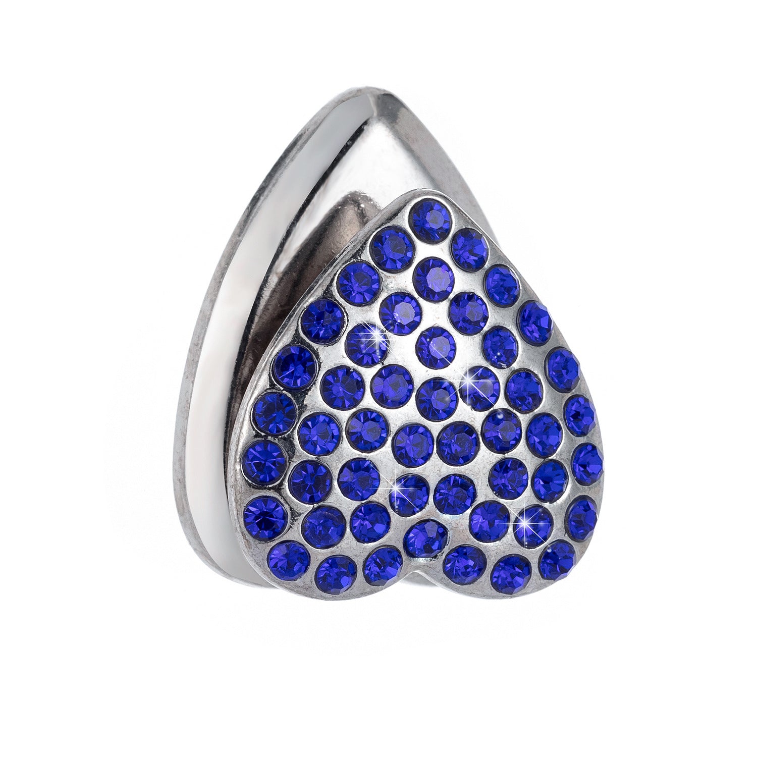 Wholesale Valentine's Day Zinc Alloy Diamond-encrusted Adhesive Heart-shaped Hook