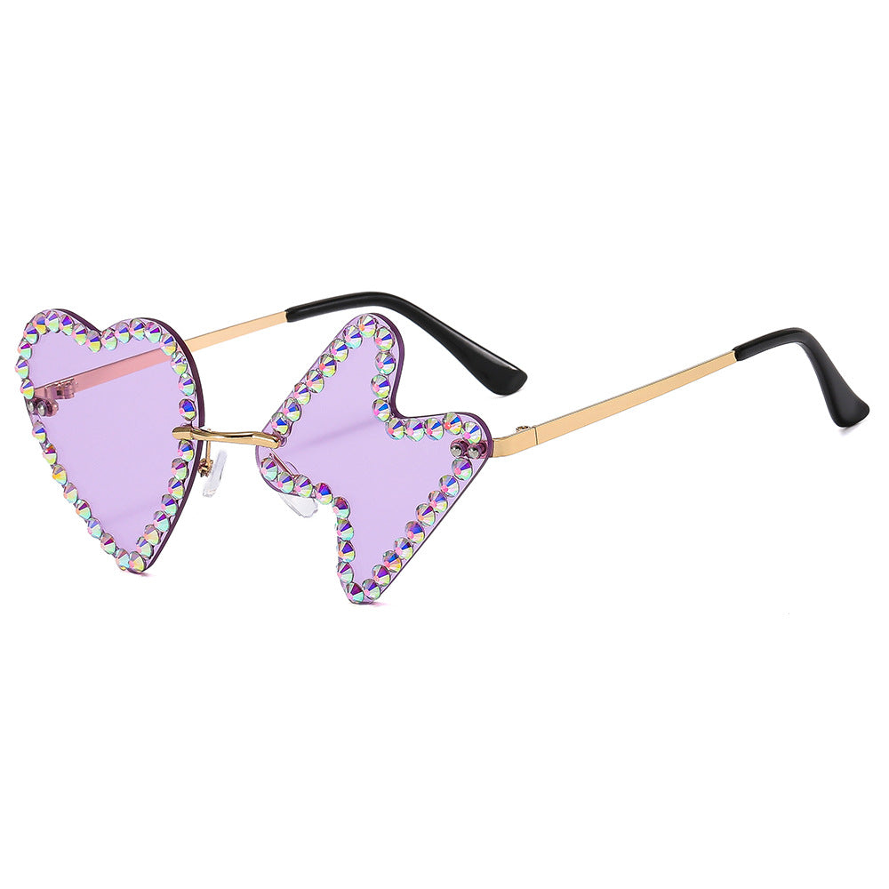 Wholesale PC Frameless Diamond Sunglasses