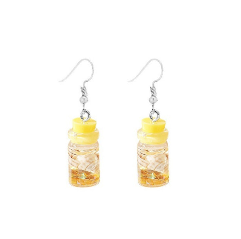 Wholesale Acrylic Fruit and Leaf Pendant Earrings