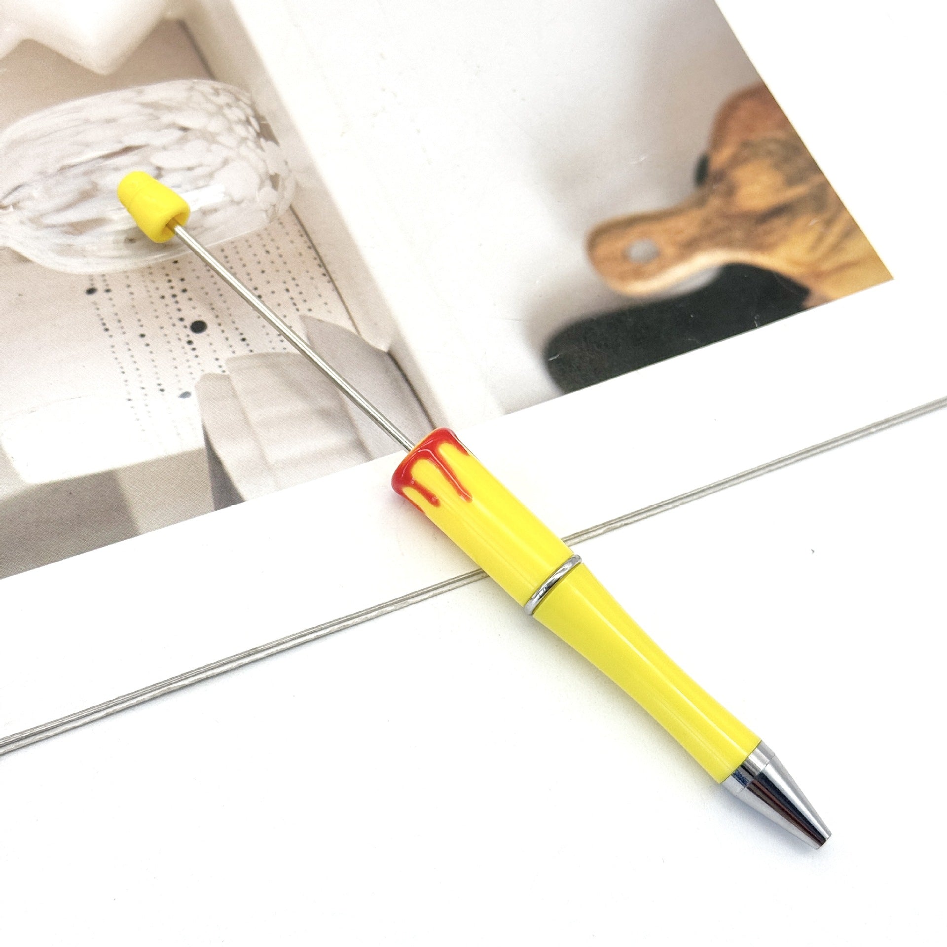 Wholesale New DIY Blood Print Beadable Pen Christmas Blood Print Pen