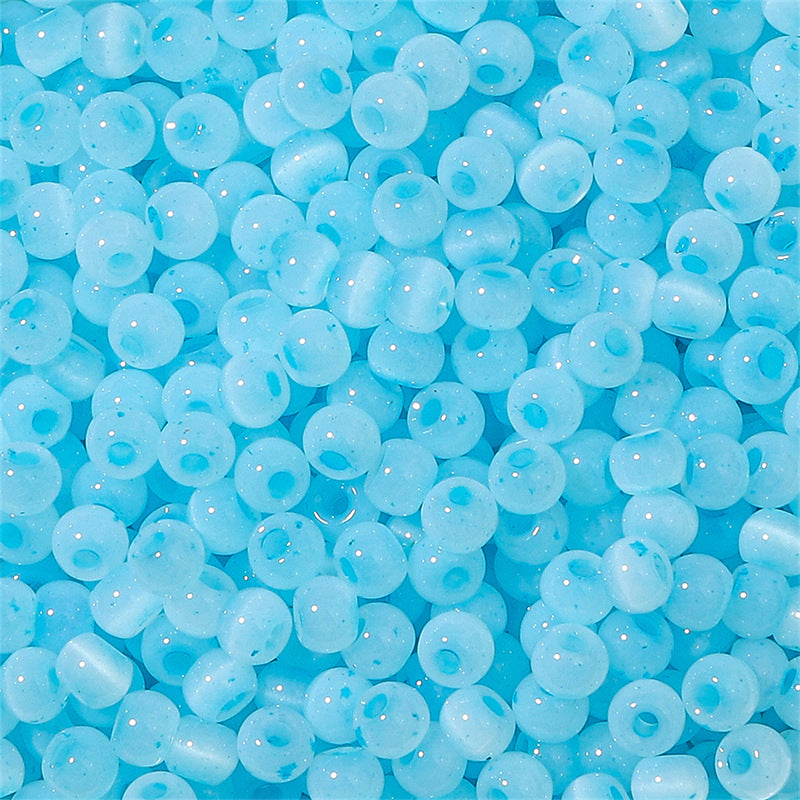 Wholesale  2 Packages  (150pcs/pack)  Cat's Eye Jade Fantasy Colorful Diy Glazed Beads