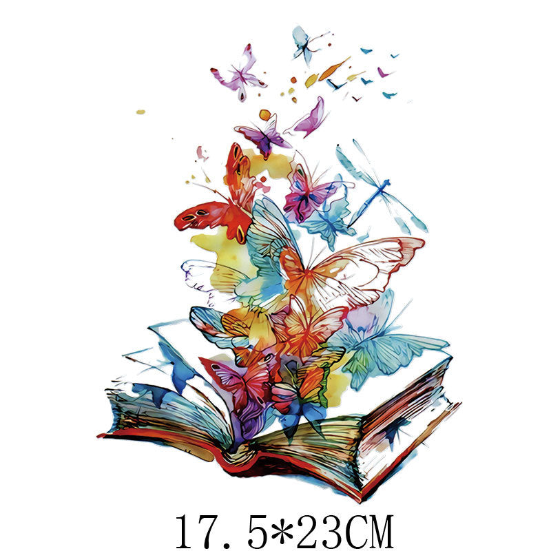 Wholesale Colored butterfly heat transfer UV DTF Ready to Press Transfers Wraps