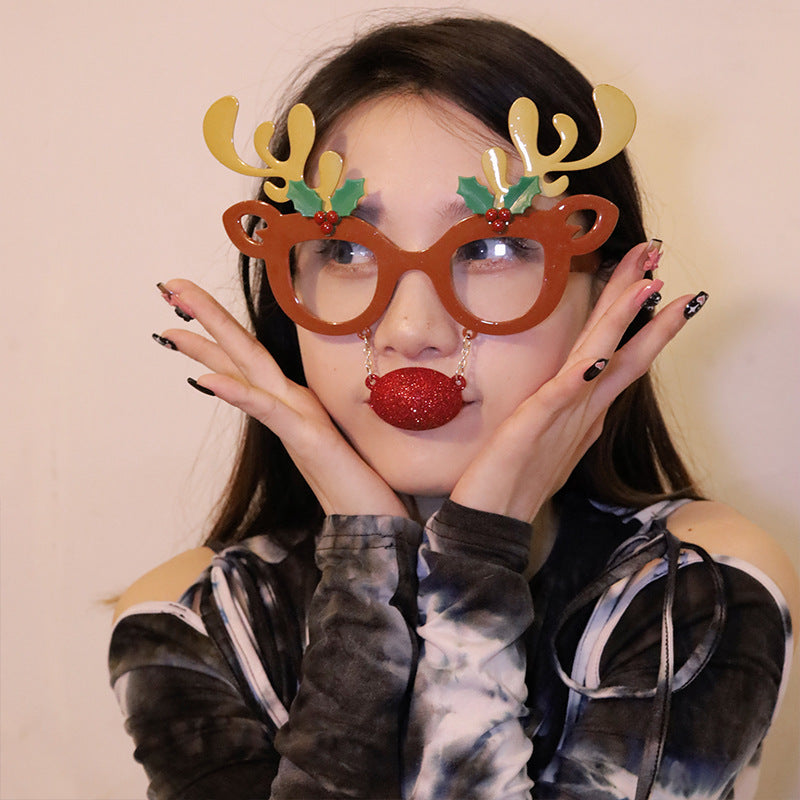 Wholesale ABS Decorative Christmas Glasses