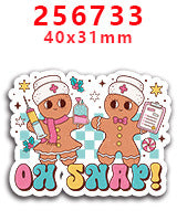 Wholesale Random 30pcs Pink Christmas Nurses' Day Acrylic Flatback