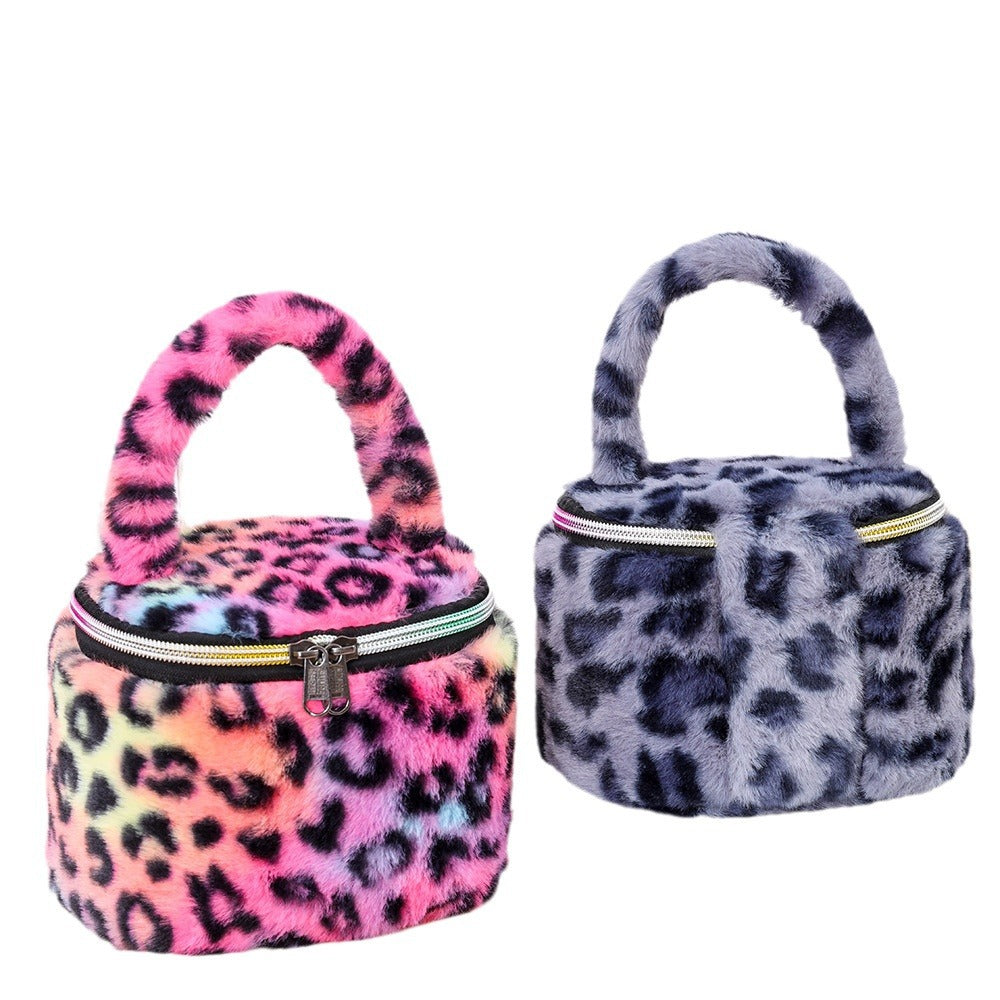 Wholesale Large Capacity Makeup Leopard Print Storage Bag