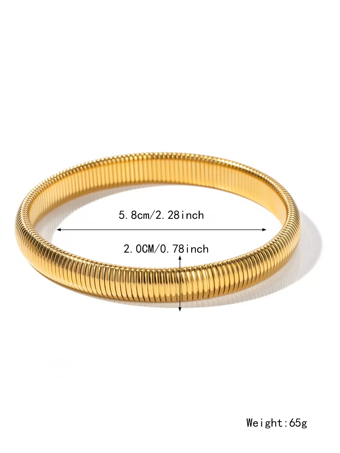 Wholesale Stretch Wide Titanium Steel Bracelet