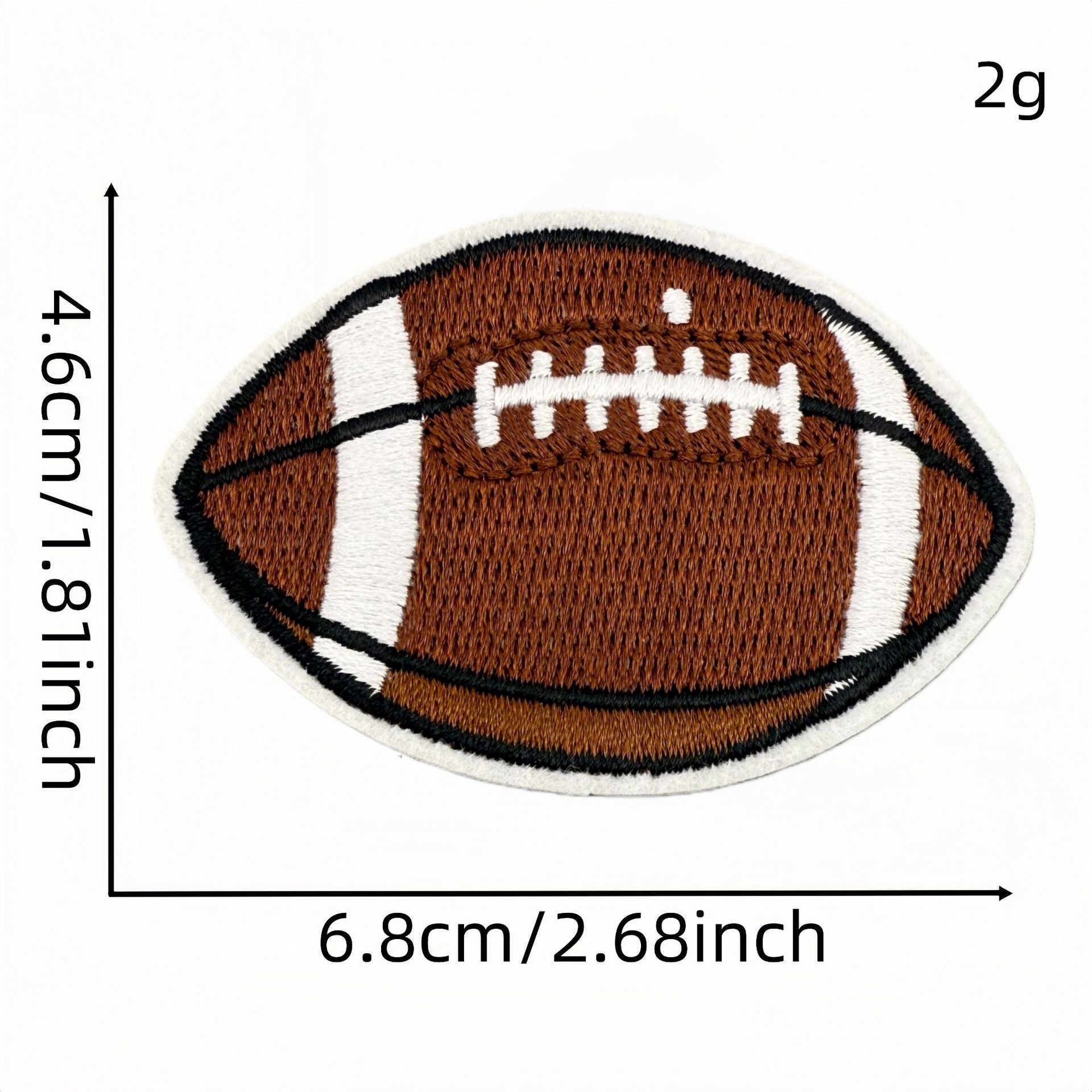 Wholesale Trendy Cartoon Rugby Embroidered Iron On Patches Leopard Print Decorative Applique DIY Craft Accessory