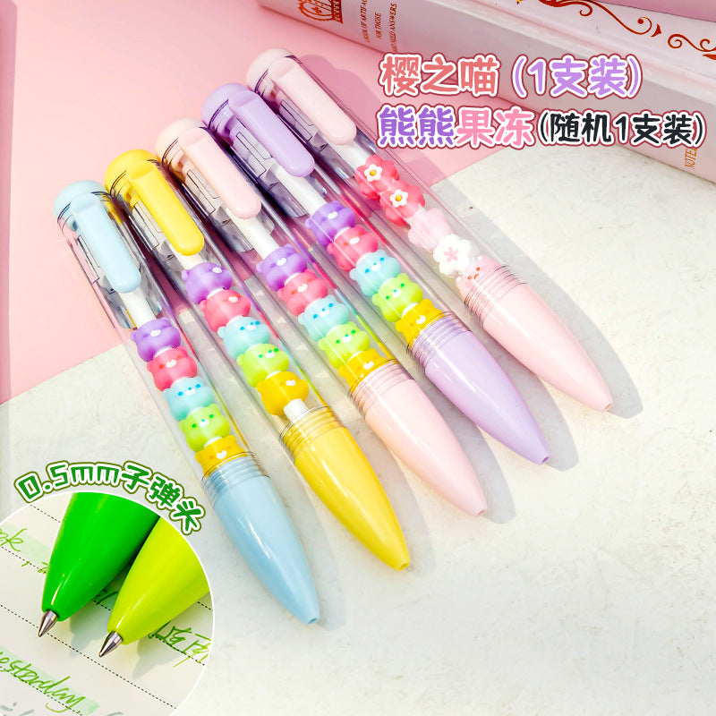 Wholesale DIY string gel pen black smooth ballpoint pen