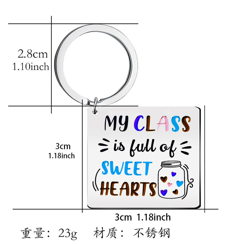 Wholesale Color Printed Stainless Steel Keychains