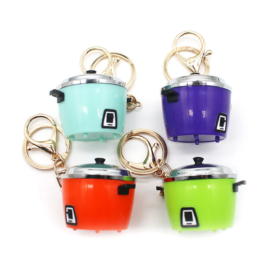 Wholesale Mini Cute Rice Cooker Plastic Keychain