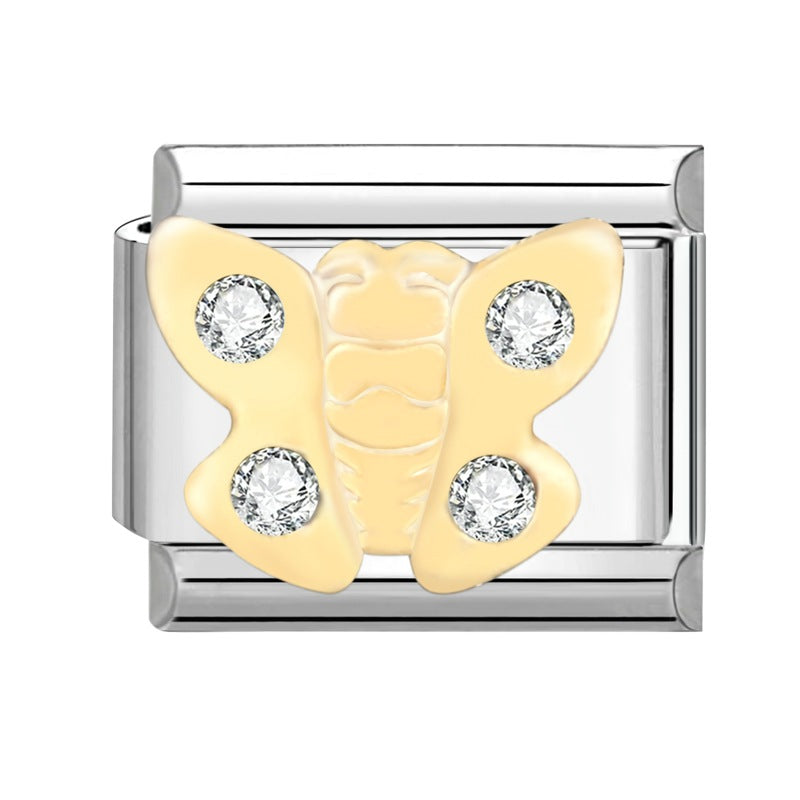 Wholesale Italian Charm Bracelet 9mm DIY Splicing Removable Stainless Steel Composable Bracelet