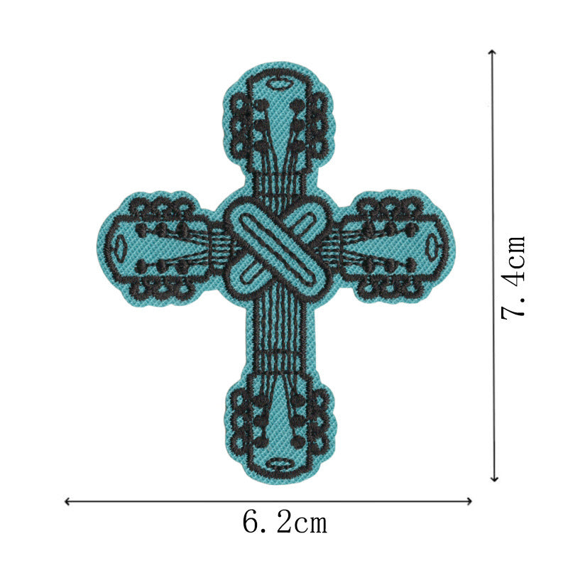 Wholesale Cartoon Cowboy Boot Embroidered Patches Iron On DIY Fashion Accessory For Clothing Gift Boutique Resale