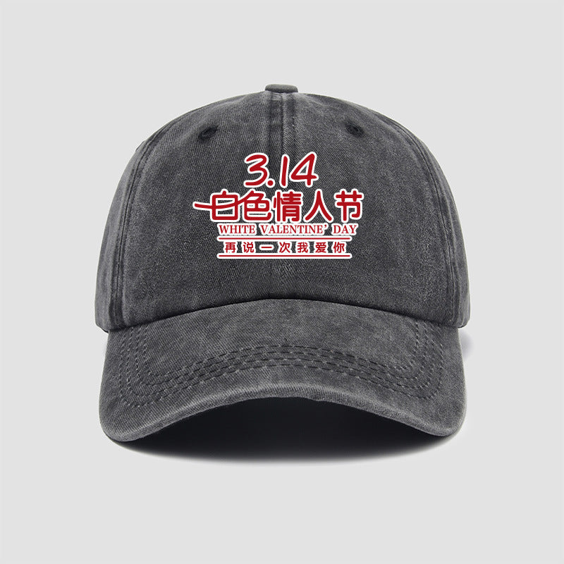 Wholesale March 14th White Day Say I Love You Again Hat Baseball Cap