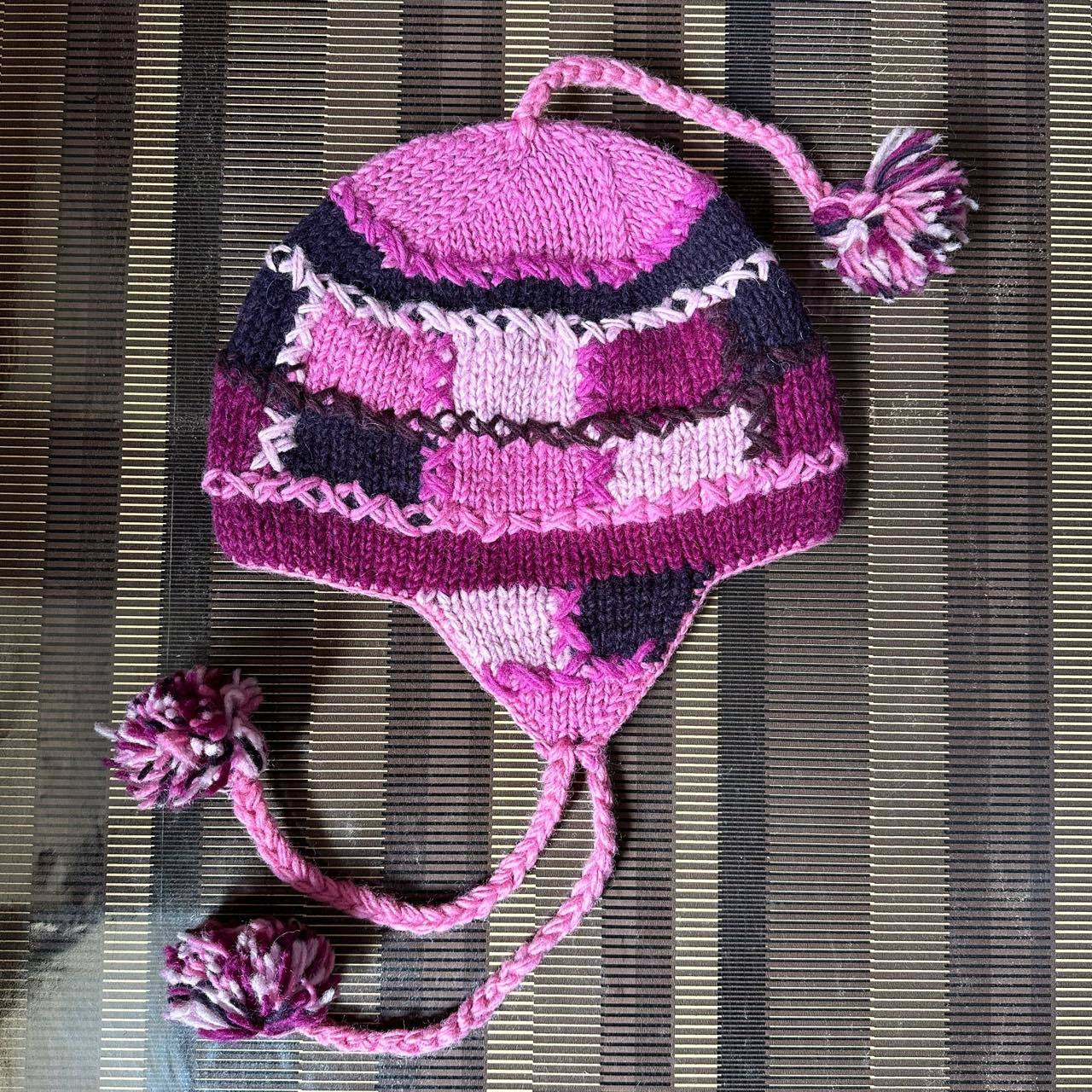 Wholesale Wool Warm Rainbow Plus Velvet Thick Earmuffs Beanie