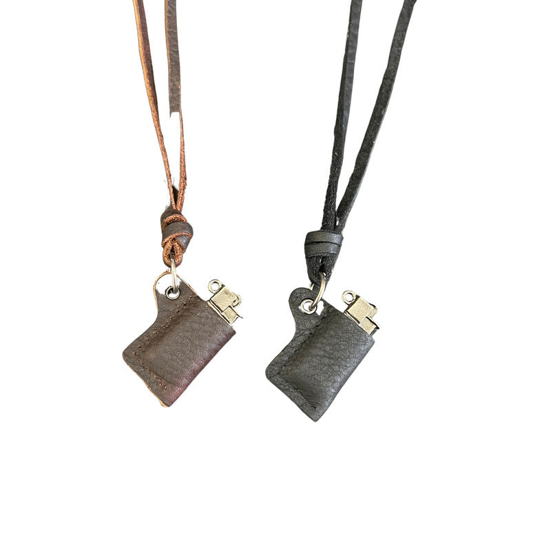 Wholesale Vintage Alloy Cowhide Rope Necklaces