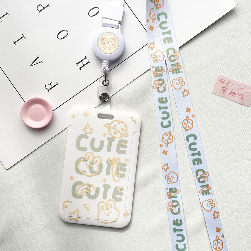 Wholesale Cute Style Retractable Lanyard ID Card Holder