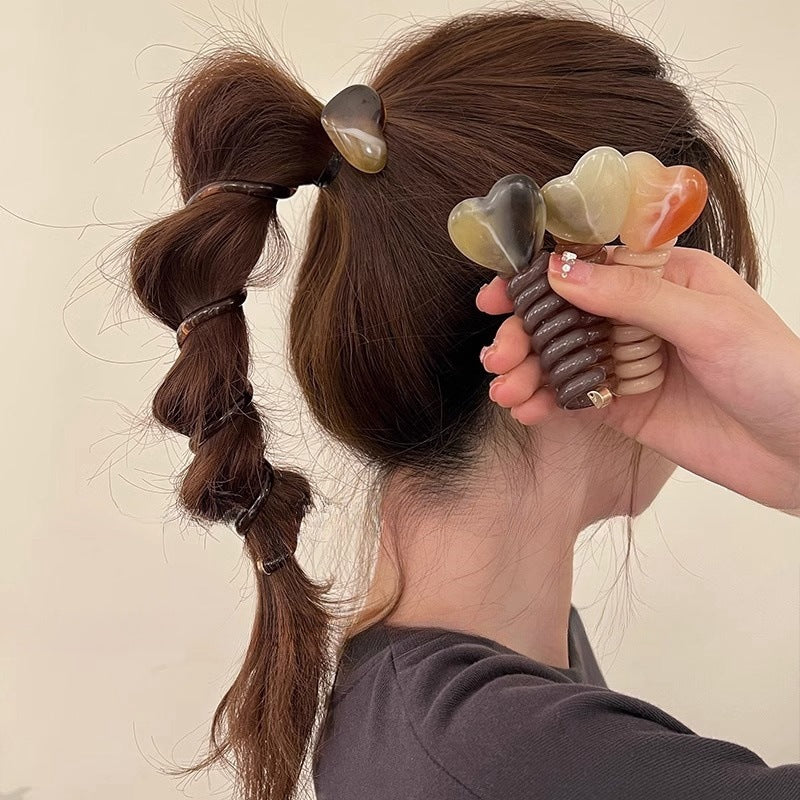 Wholesale Japanese Style Simple Bubble Braid High-grade Ponytail Braid Artifact Telephone Line Hair Scrunchies