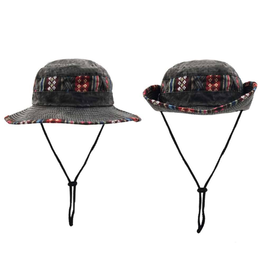 Sombrero de cubo de montañismo de color sólido de poliéster de poliéster al por mayor