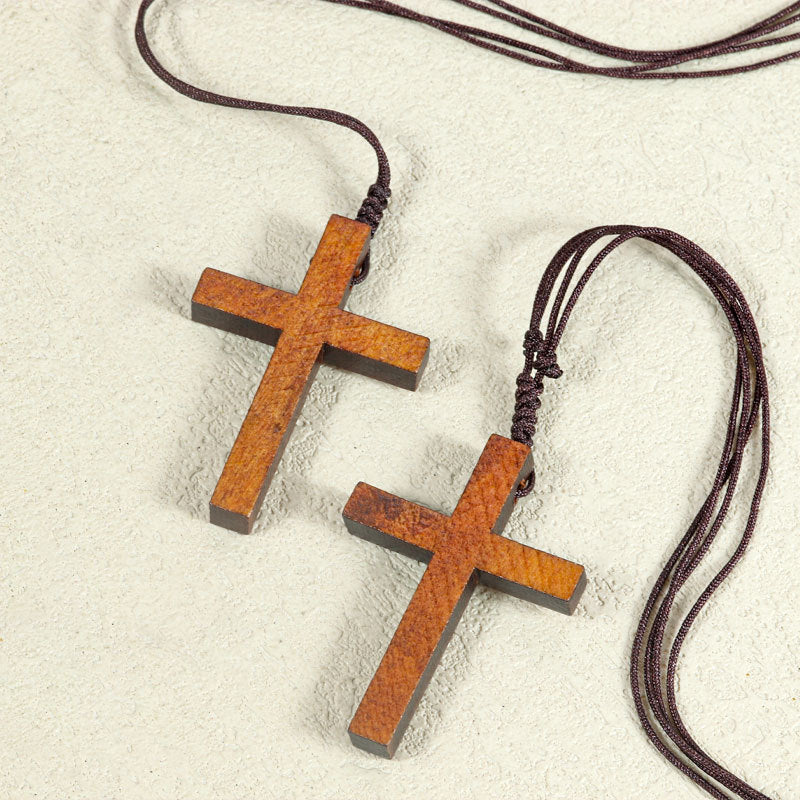 Wholesale  Cross Necklace Coffee-Colored Necklace