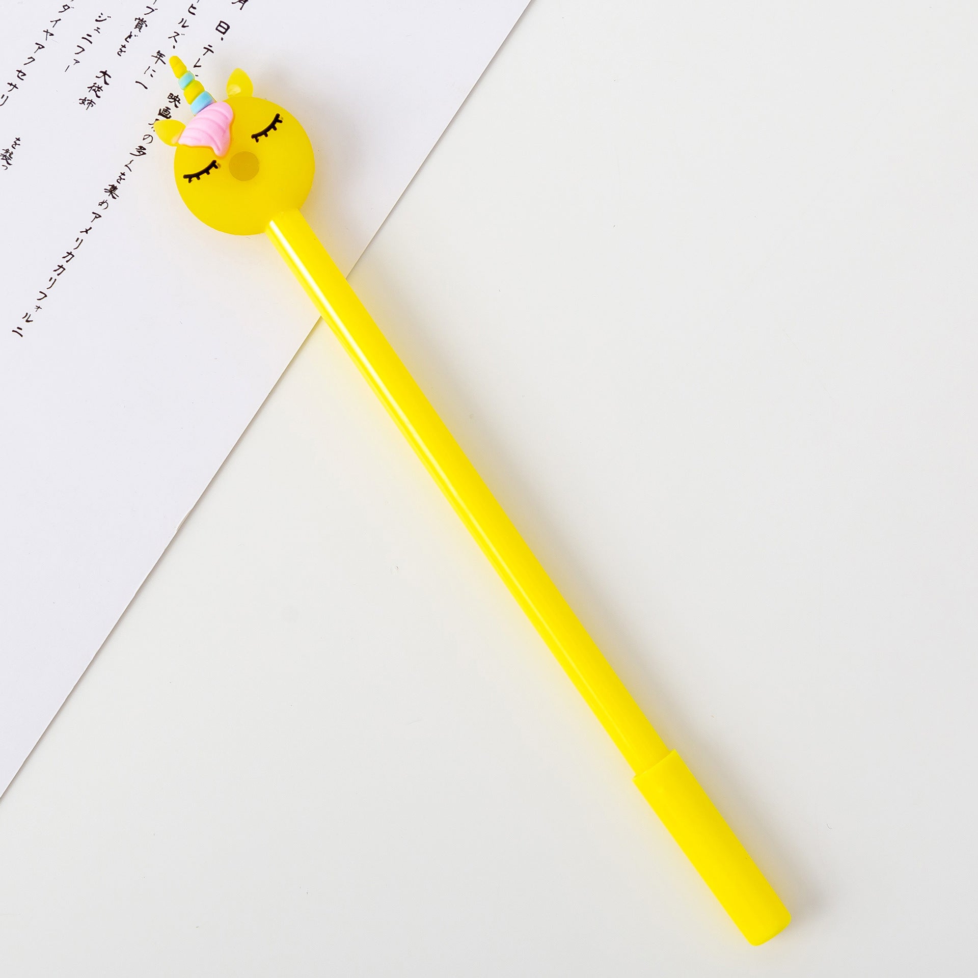 Wholesale Donut Unicorn Plastic Rollerball Pen