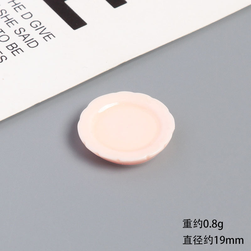 Wholesale Resin Miniature Coffee Cup Plate And Saucer Doll Accessories