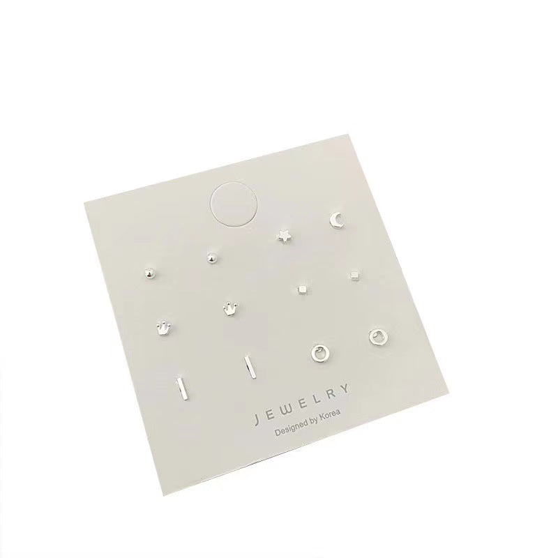 Wholesale S925 Silver Needle Small Earrings Set