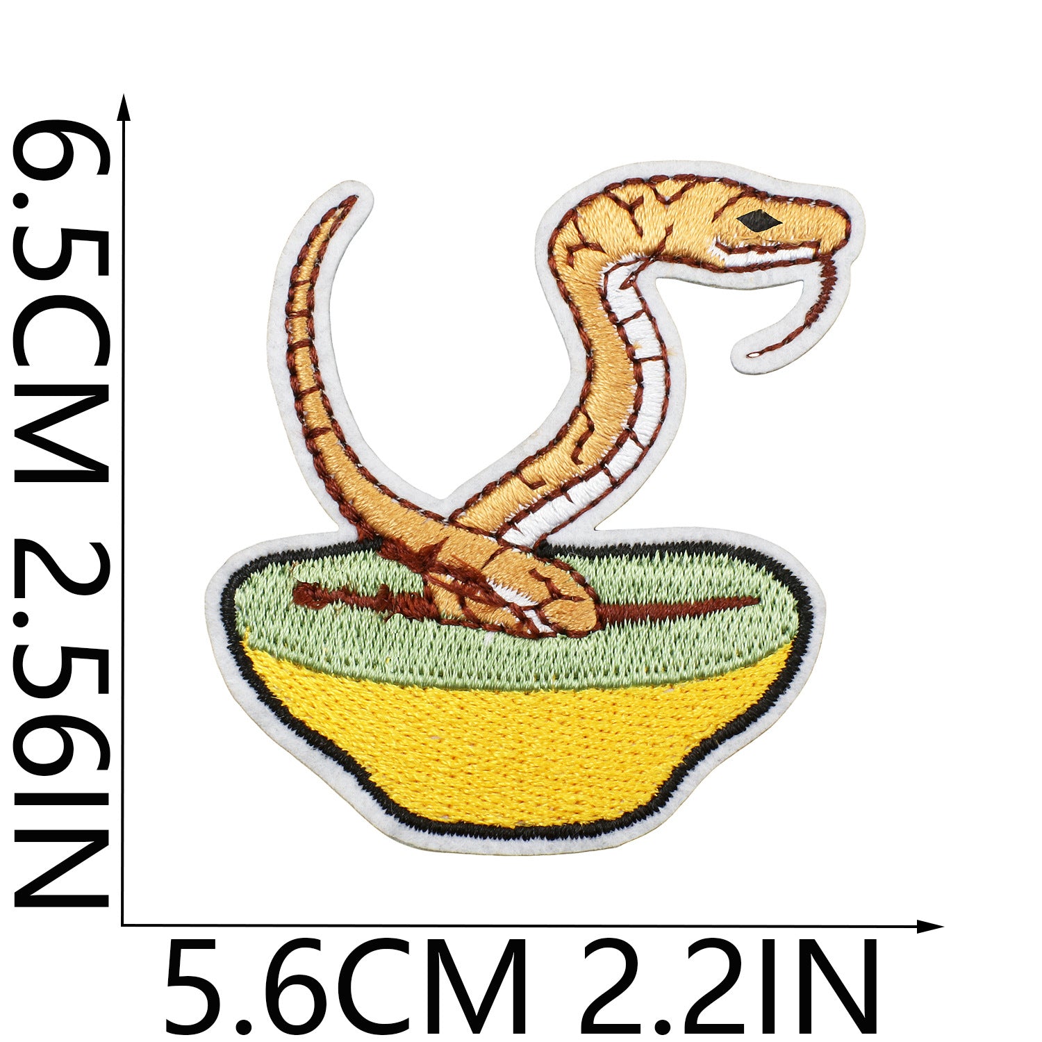 Wholesale Polyester Thread Embroidered Patch Indian Diwali Elephant And Cobra Design Decorative Clothing Craft Supply