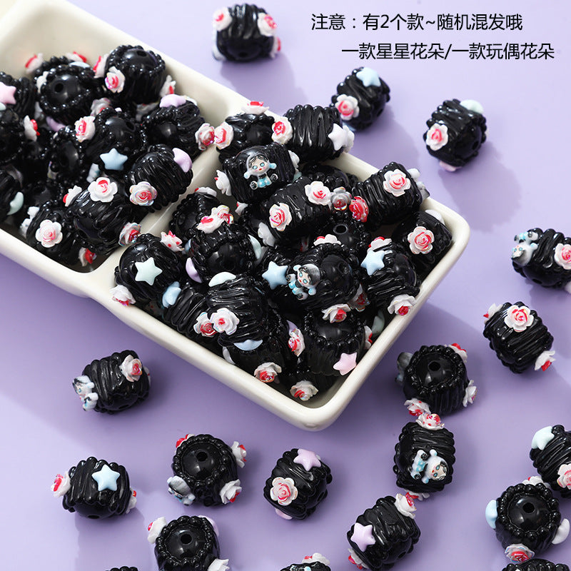 Wholesale Cartoon 3D Flower Heavy Beads