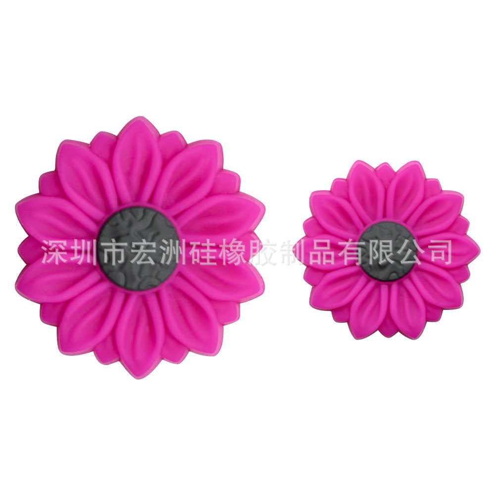 Wholesale 10pcs  new flower series handmade DIY pen accessories silicone beads focus beads