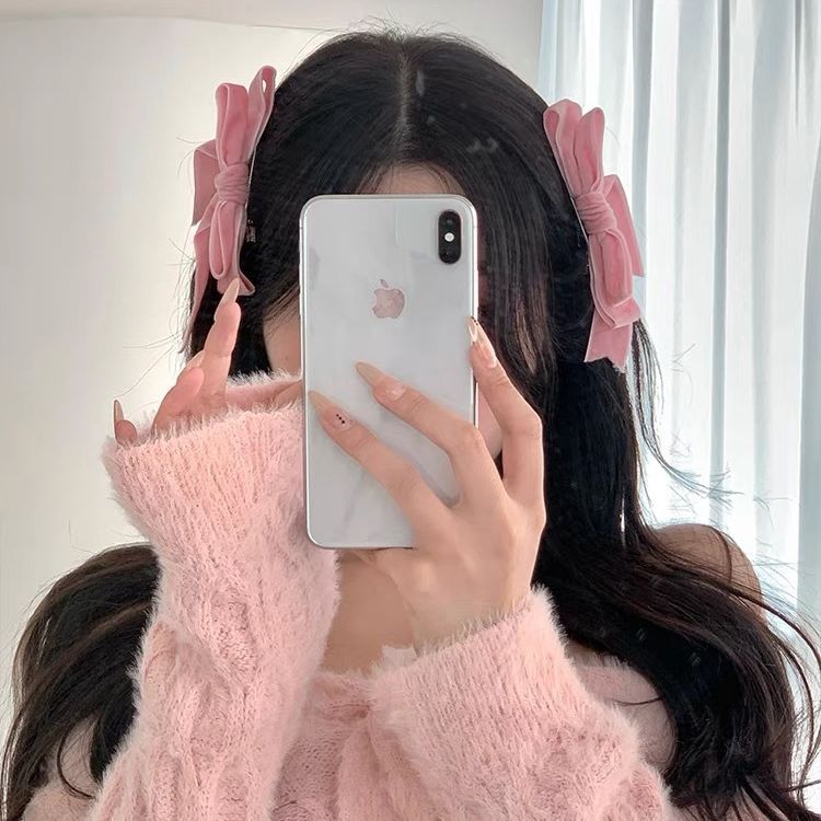 Wholesale sweet girl bow Princess head side clip bangs clip broken hairpin headdress