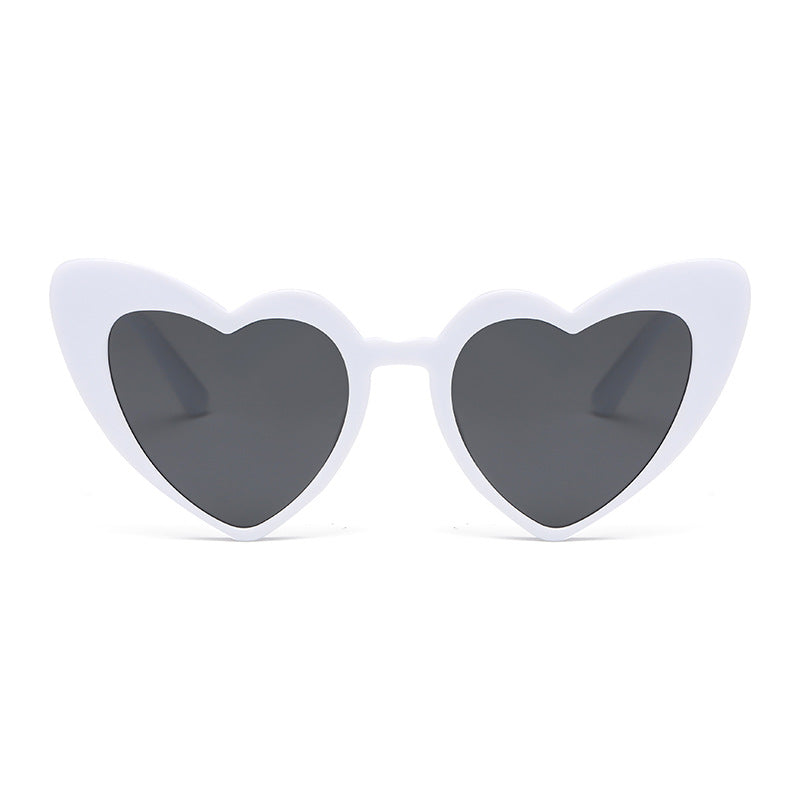 Wholesale Cute Peach Heart Multi Color PC Sunglasses