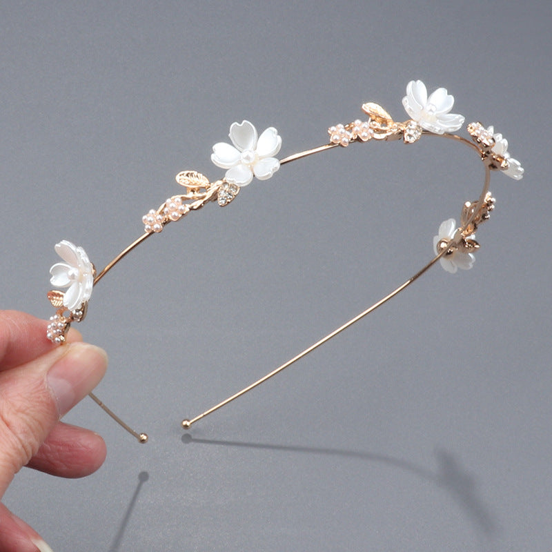 Wholesale Korean style high-end niche leaf flower headband