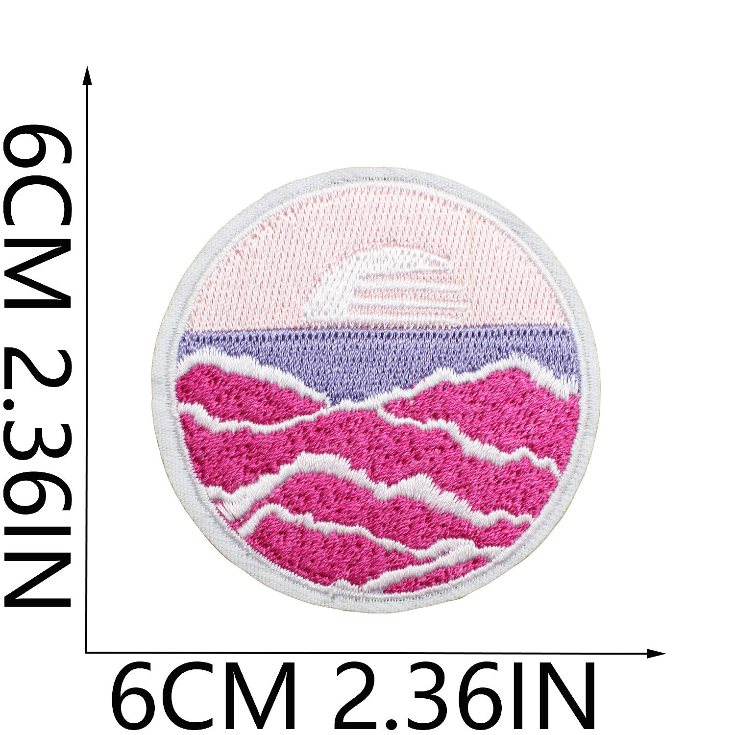 Wholesale Pink Theme Embroidery Cloth Stickers Surfing Girls Patch