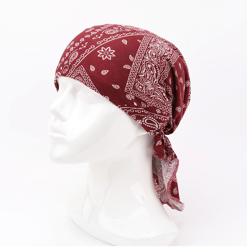 Wholesale Pirate Single Layer Cashew Flower Cotton Polyester Hat