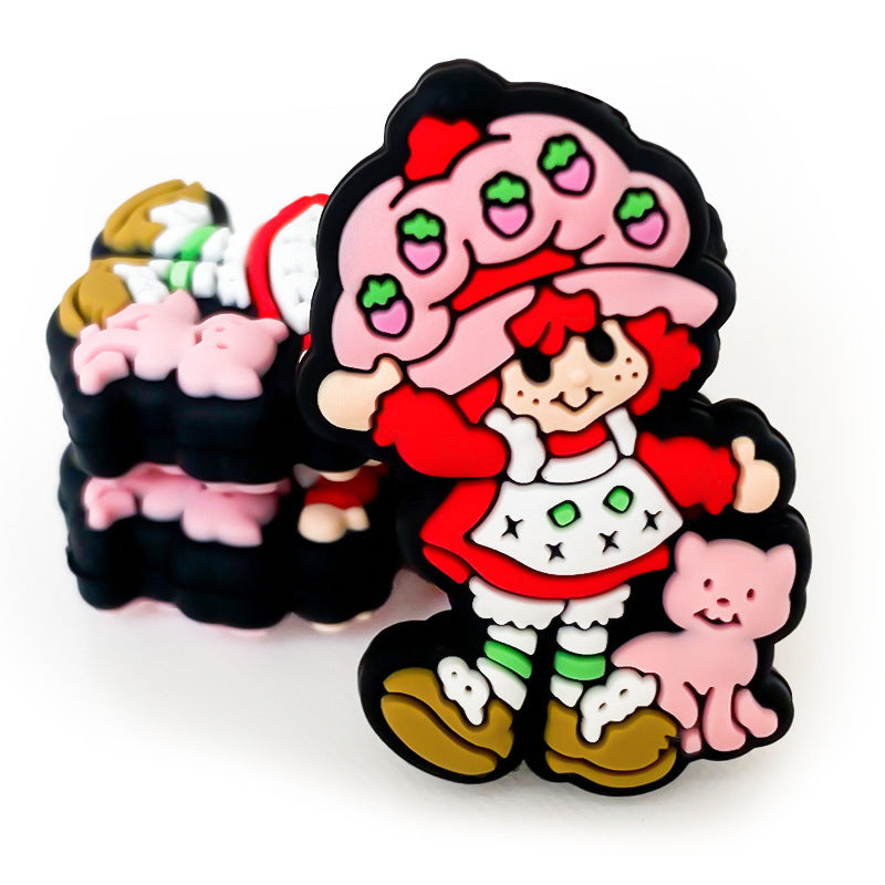 Wholesale 10pcs Pretty Girl Silicone Beads