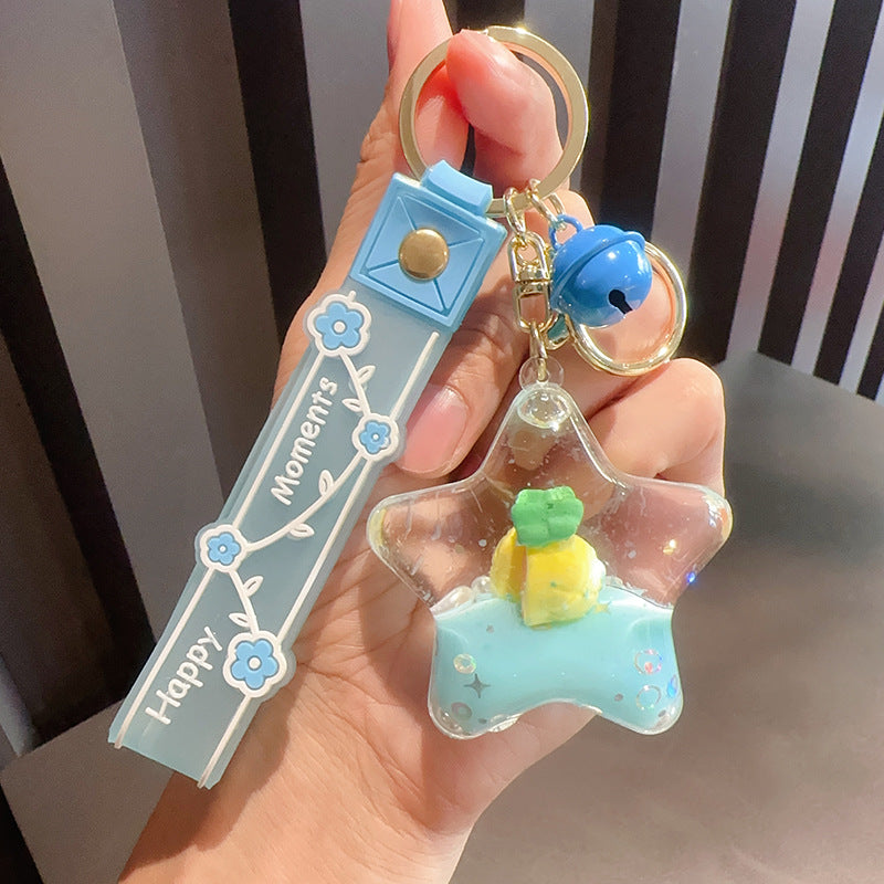 Fruta acrílica al por mayor de aceite estrella de cinco puntas y botella de deriva