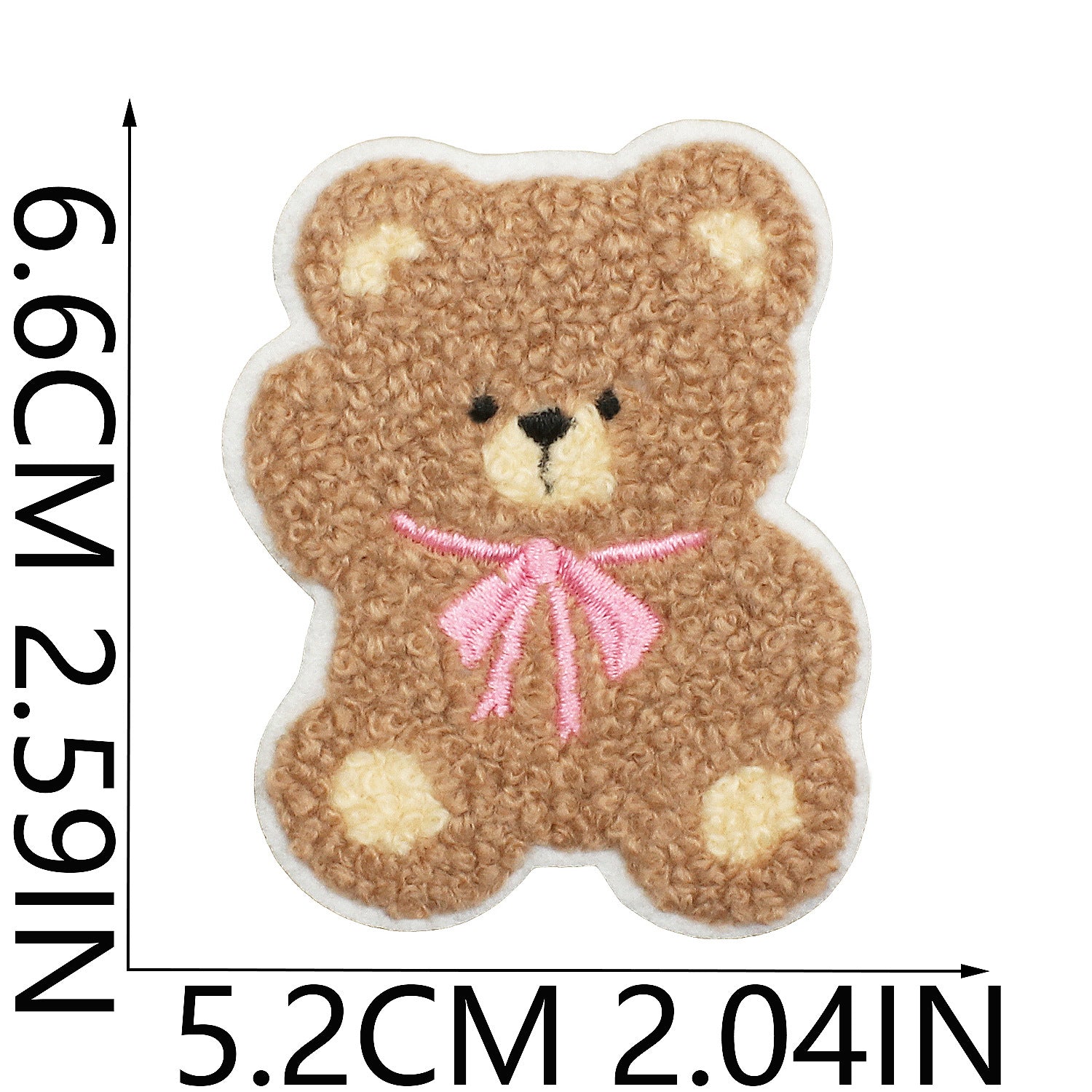 Wholesale Bow Bear Embroidered Cloth DIY Patches