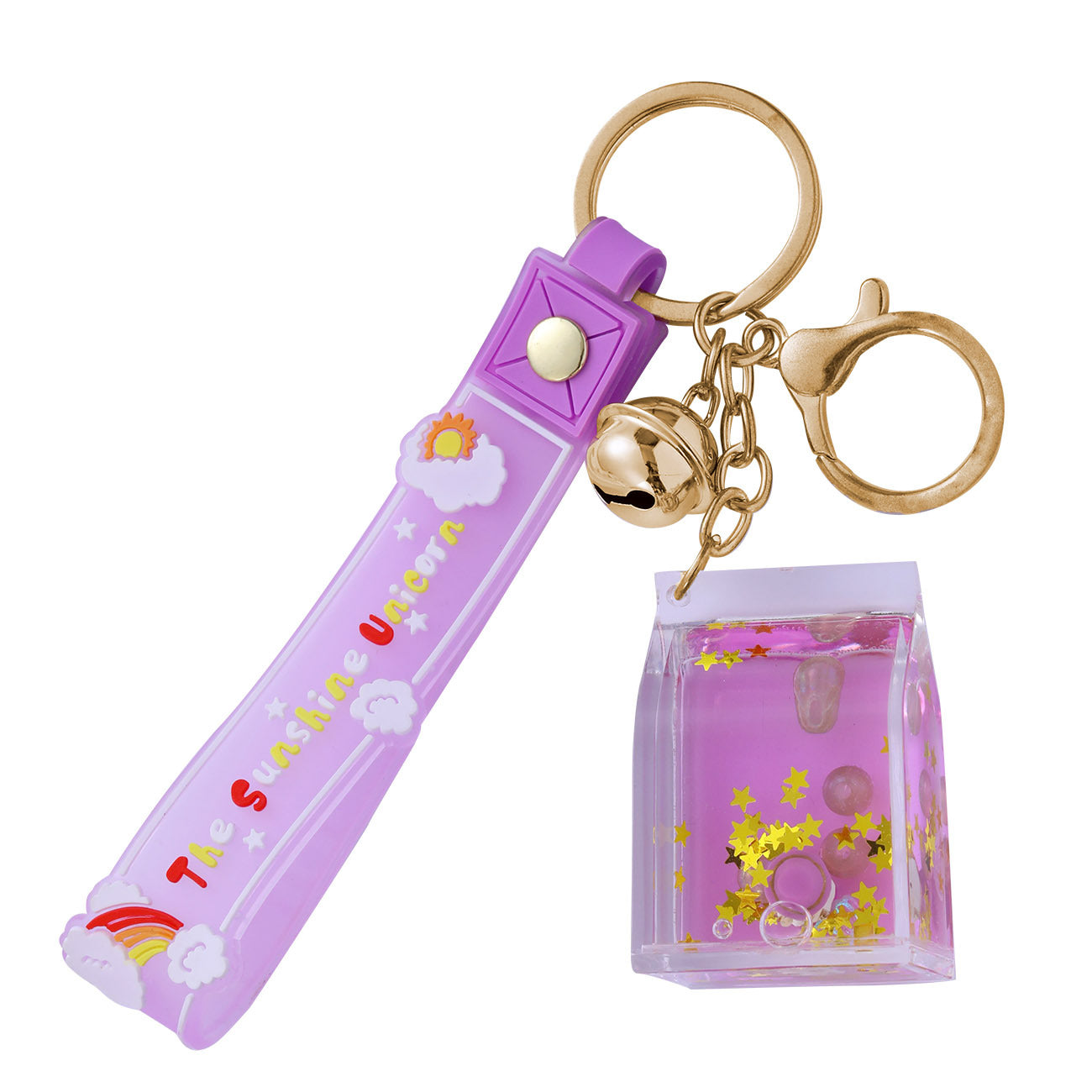 Cadena de llave de aceite de cartón de leche acrílica al por mayor