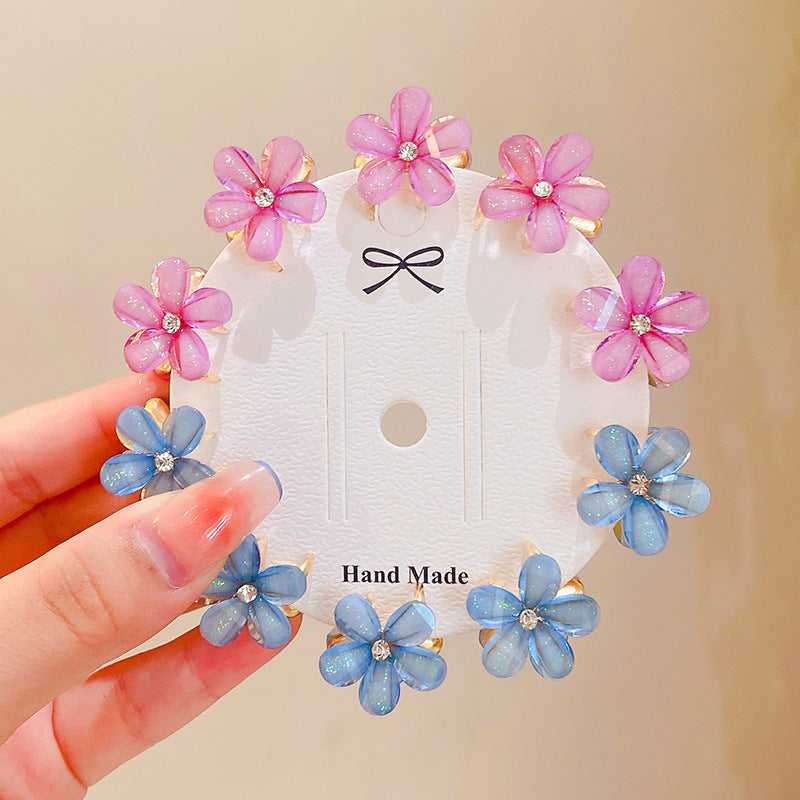 Wholesale Mini Flower Pearl Hair Clips