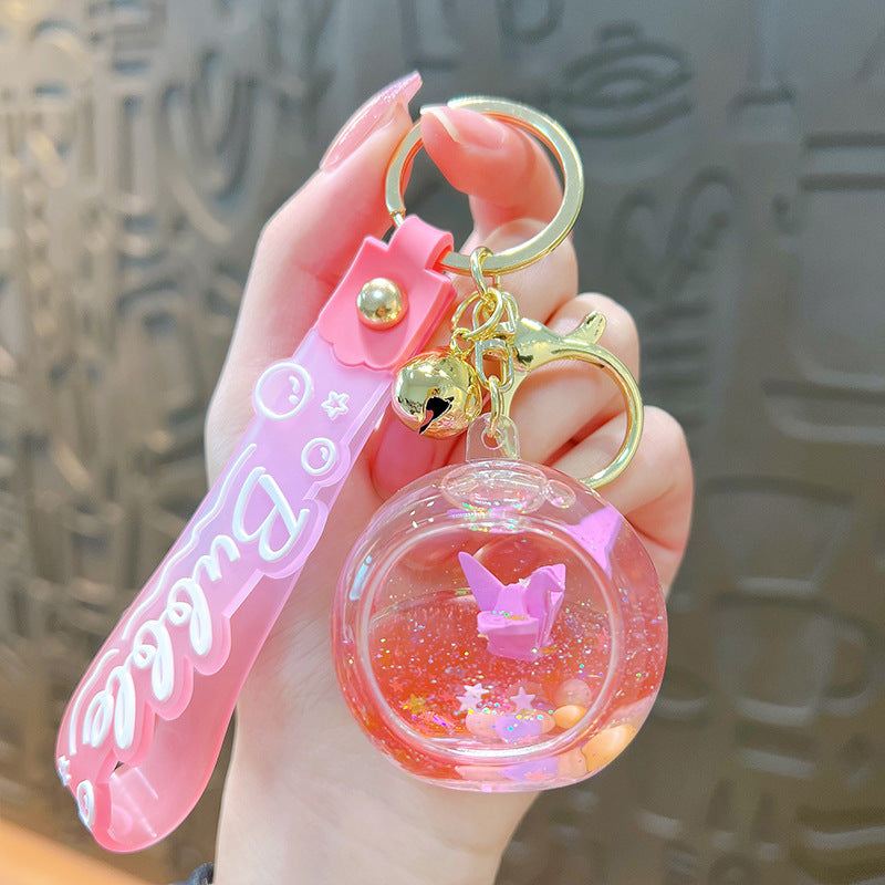 Wholesale of Imported Paper Crane Acrylic Keychains