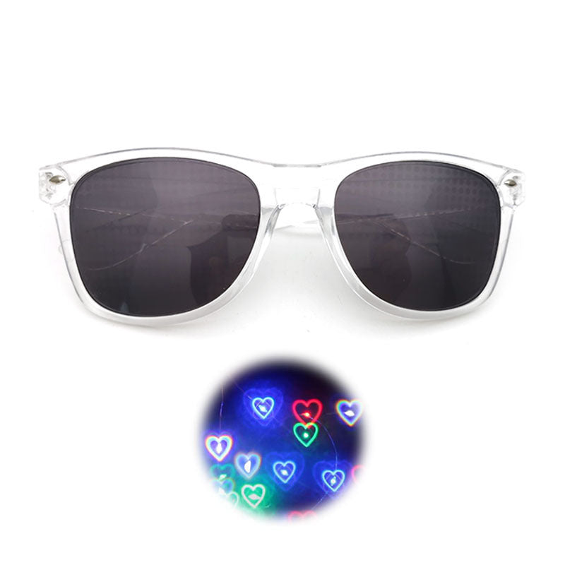 Wholesale Valentine's Day Gift Love Light Diffraction Special Effects Glasses Creative Fireworks Sunglasses